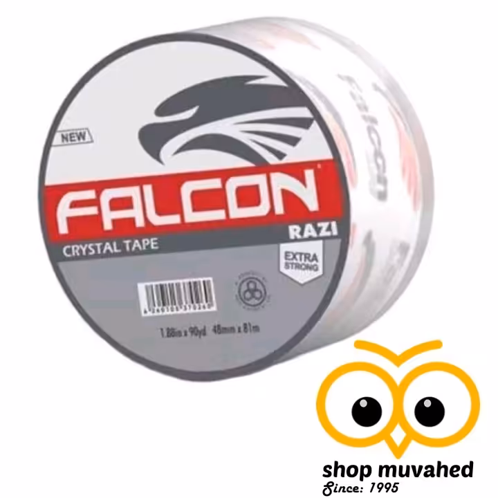 چسب پهن(ارسال رایگان) شفاف رازی مدل فالکن مـــوحد(2 عددی) 