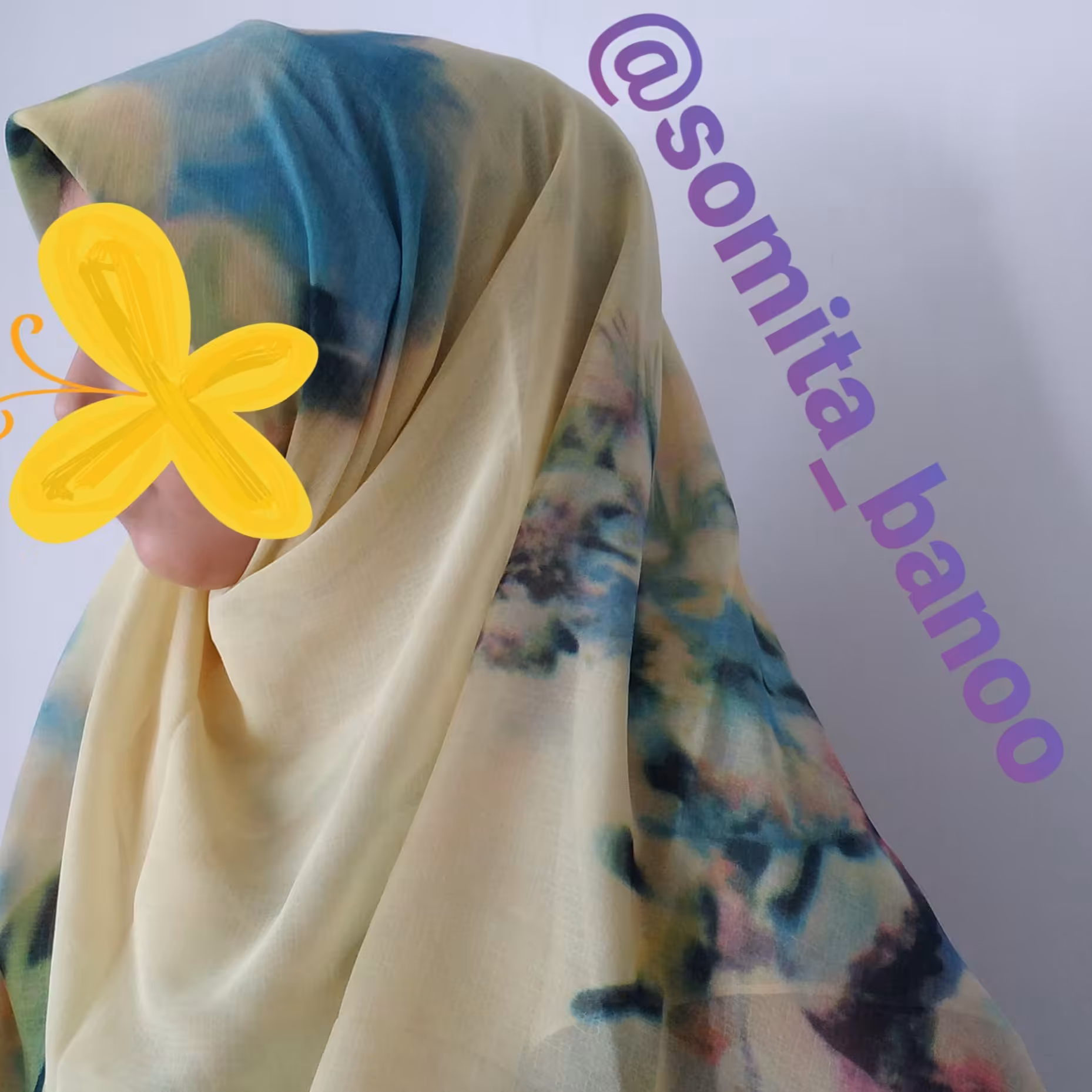 روسری کریشه ابریشمی قواره حدود 120