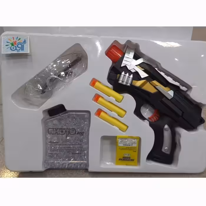تفنگ اسباب بازی تیر ژله ای تیر ابری کد258 ارسال سریع