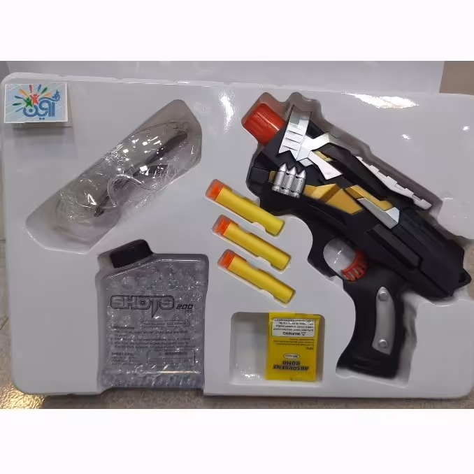 تفنگ اسباب بازی تیر ژله ای تیر ابری کد258 ارسال سریع