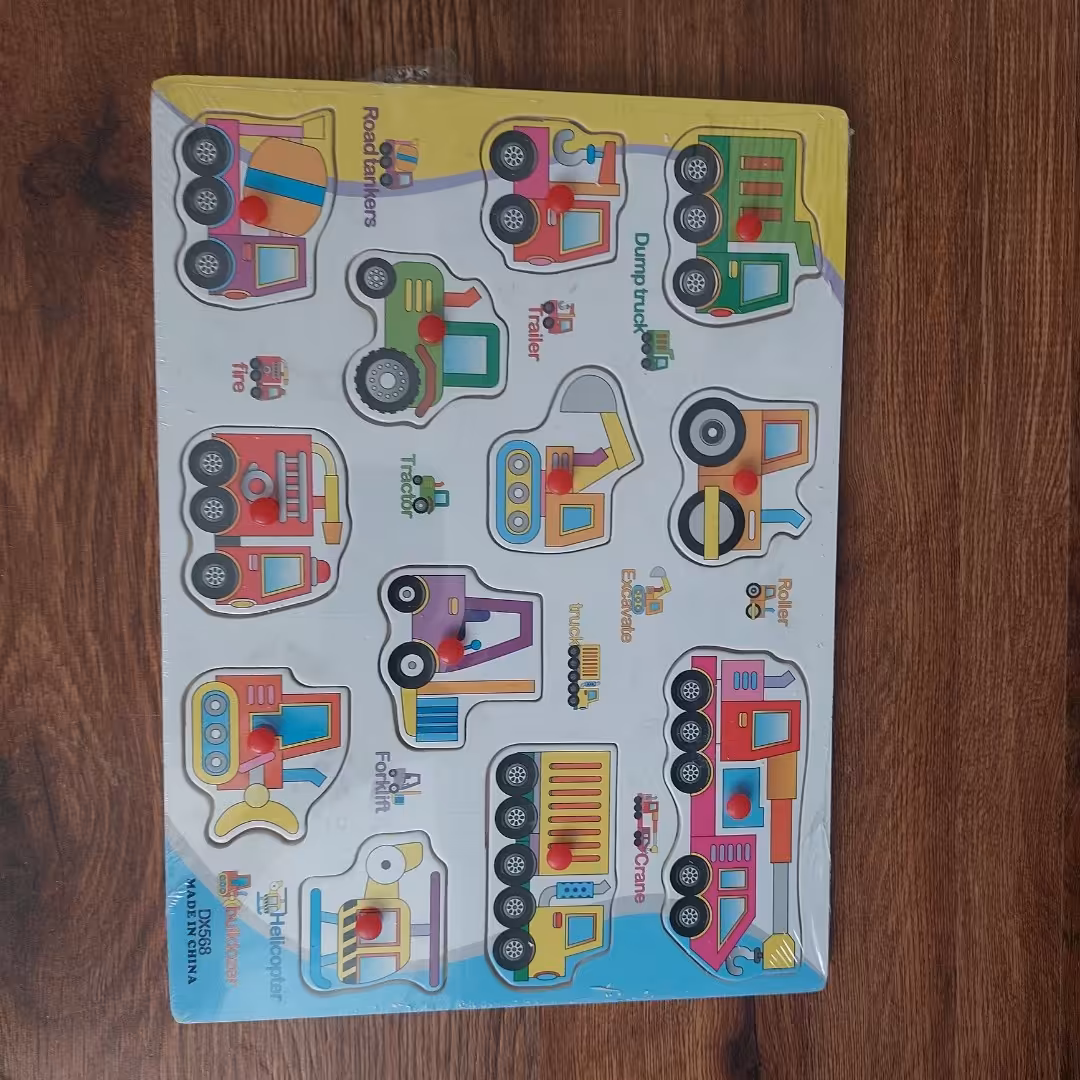 پازل چوبی  ماشین ها پین دار خارجی