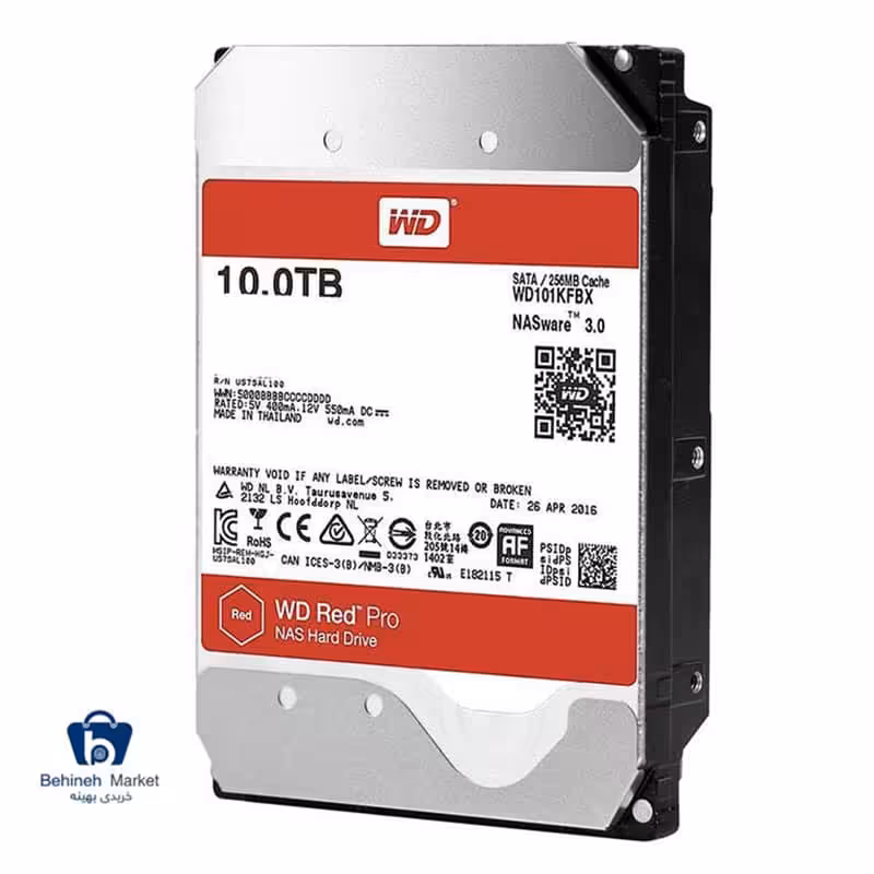 هارد اینترنال وسترن دیجیتال مدل Red Pro ظرفیت 10 ترابایت