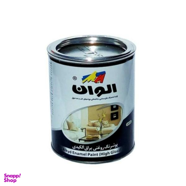 رنگ روغنی سفید براق الوان کد 100 حجم 250 میلی لیتر