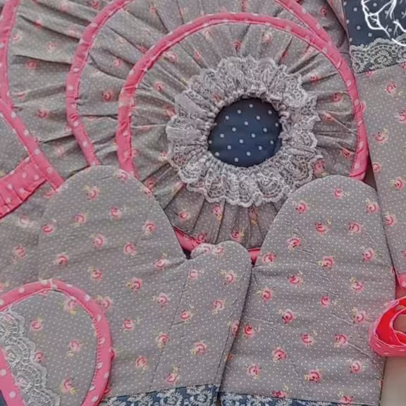 سرویس پارچه ای اشپزخانه عروس