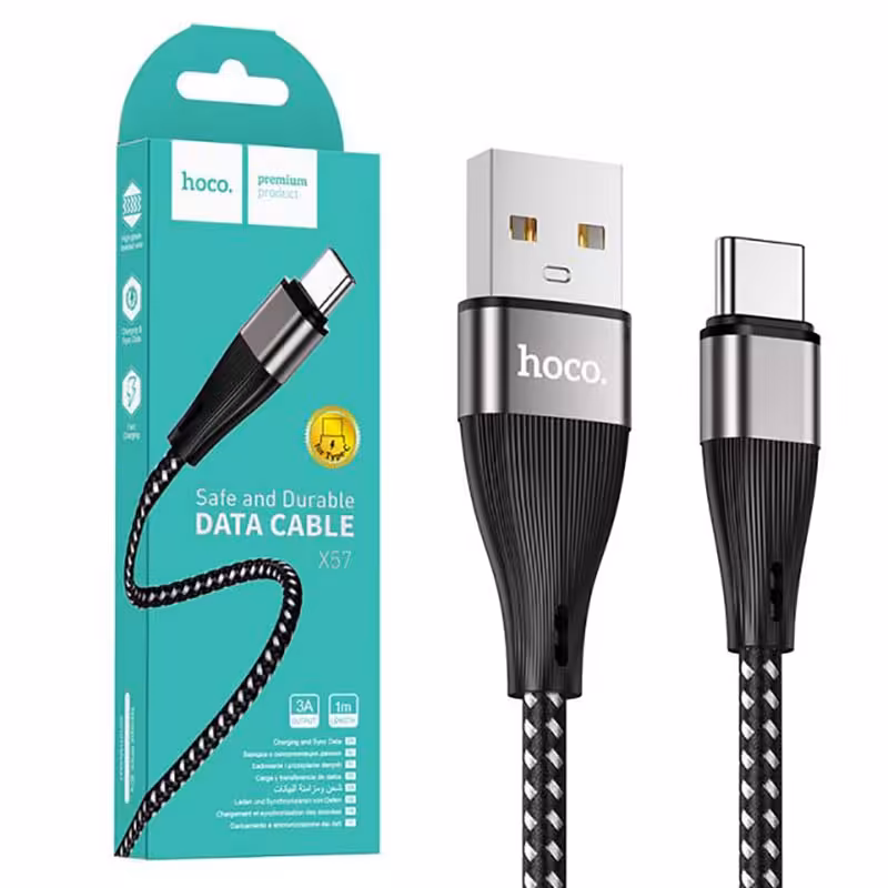 کابل شارژ تایپ سی Type-C هوکو HOCO X57