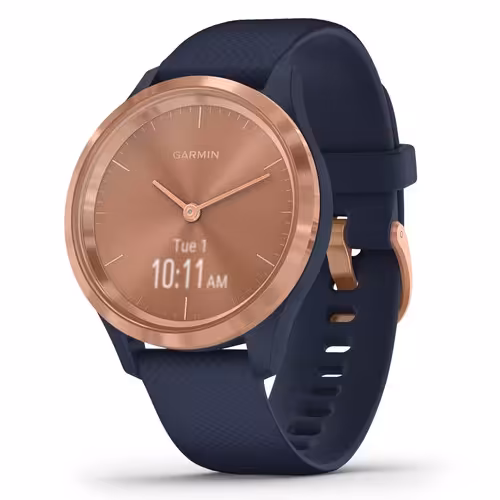 ساعت ورزشی گارمین مدل vívomove 3S Rose Gold Stainless Steel Bezel