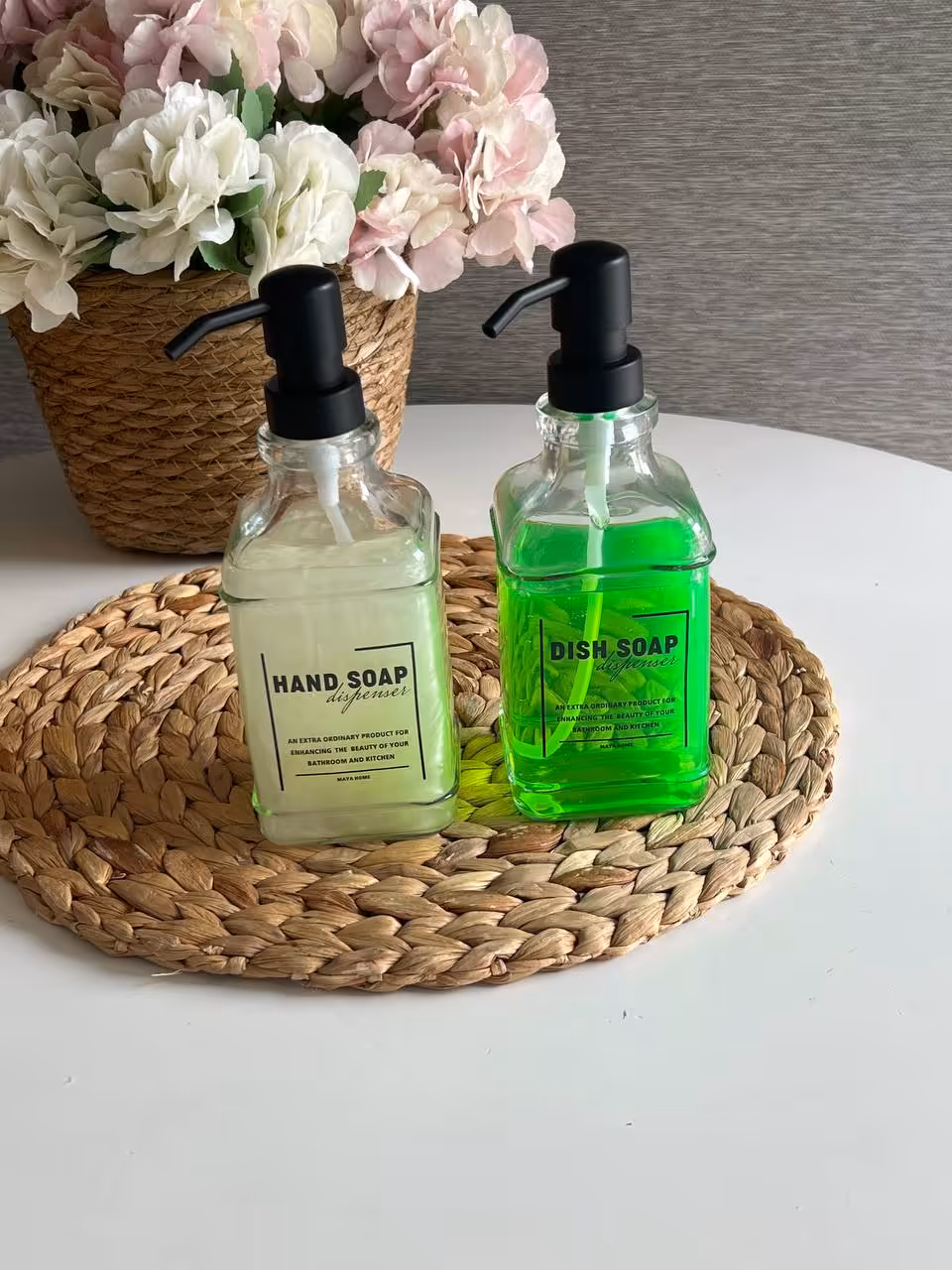 جا مایع ظرفشویی و دستشویی بلوری مایاهوم