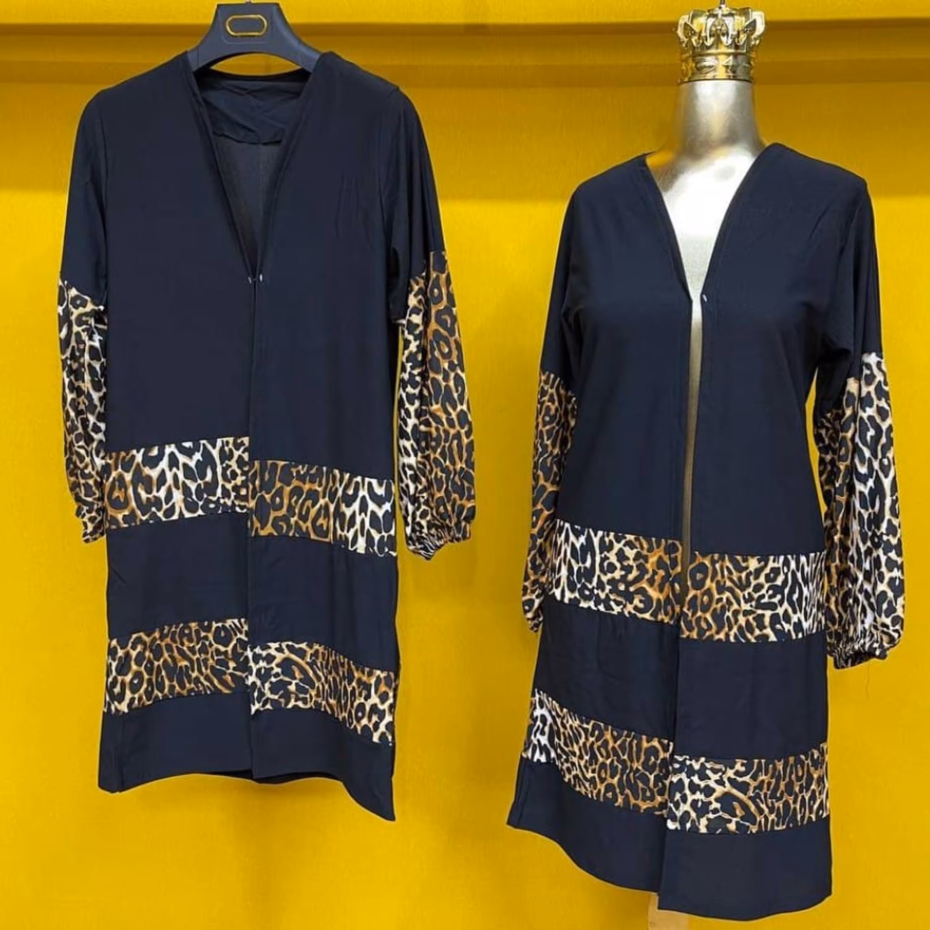 مانتو پلنگی کرپ کش