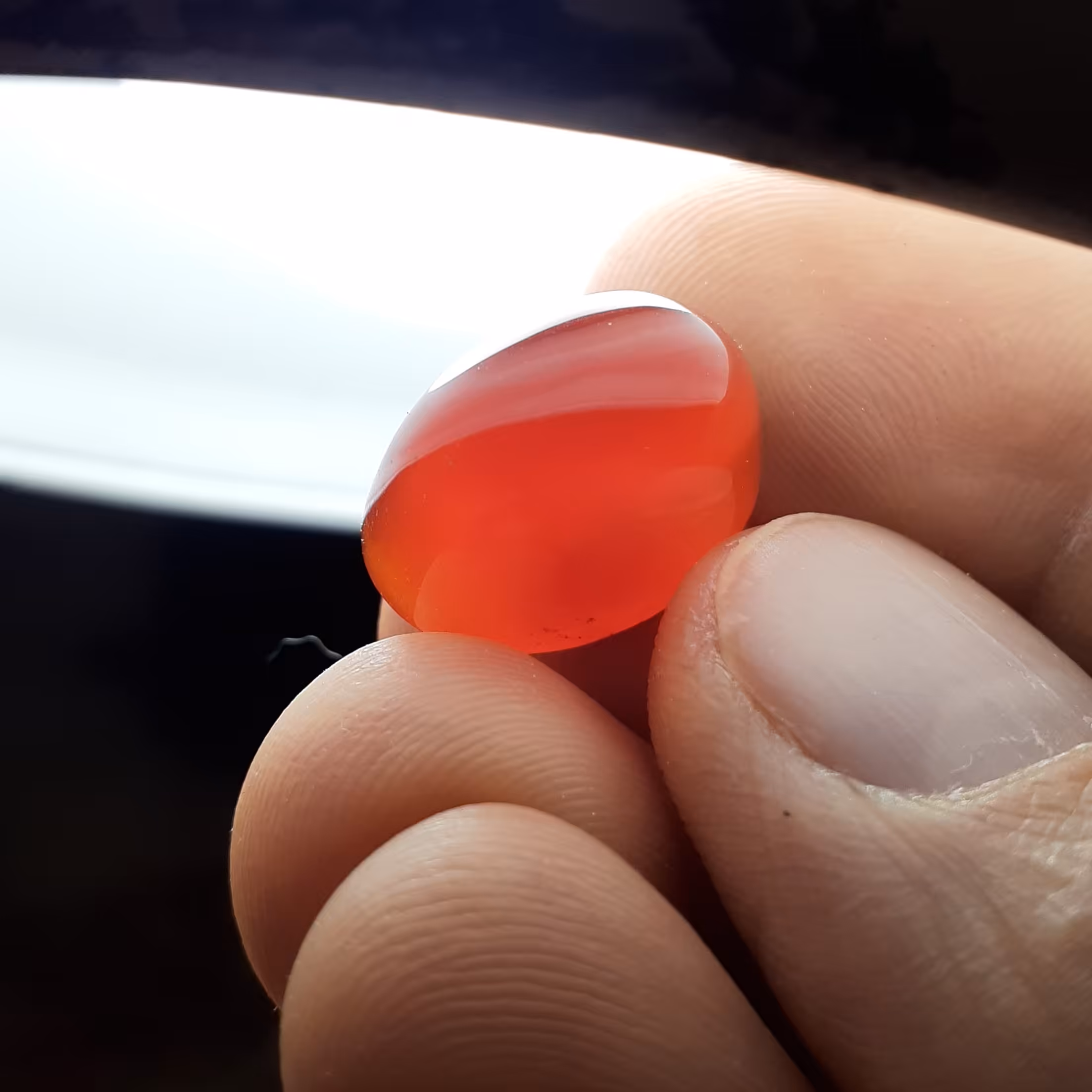 سنگ عقیق سرخ طوقدار 7