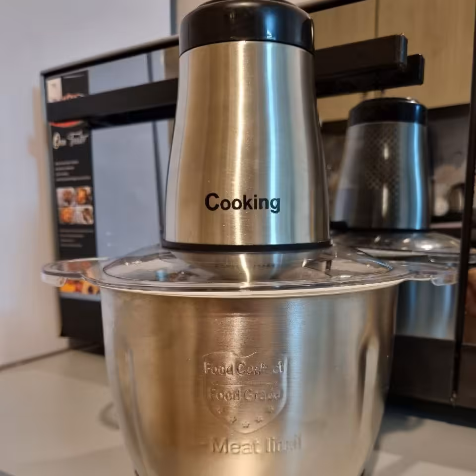 خرد کن کوکینگ 3 لیتری کاسه استیل با تیغه های استیل 