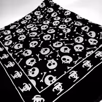 دستمال سر (دستمال گردن) باندانا طرح اسکلتی و استخوان 