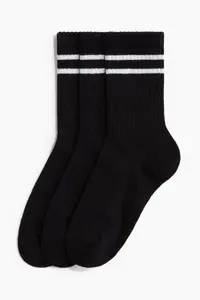 جوراب مشکی زنانه 3 اورجینال H M H&amp;M