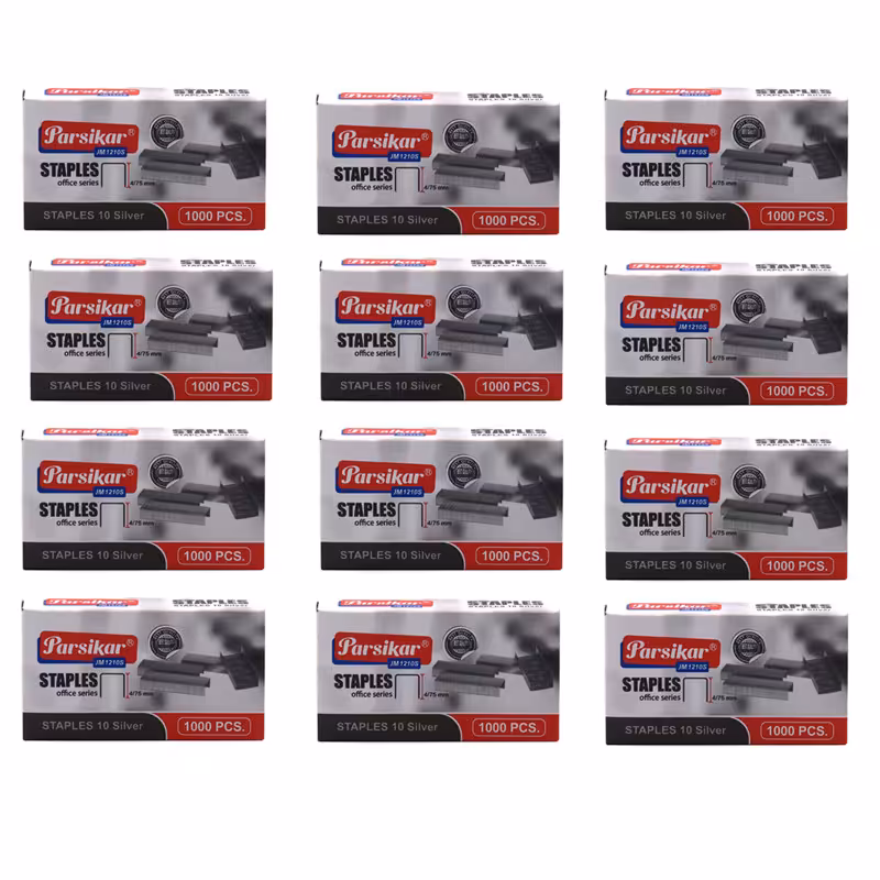  سوزن منگنه پارسیکار کد Jm1210s سایز 10 بسته 12000 عددی