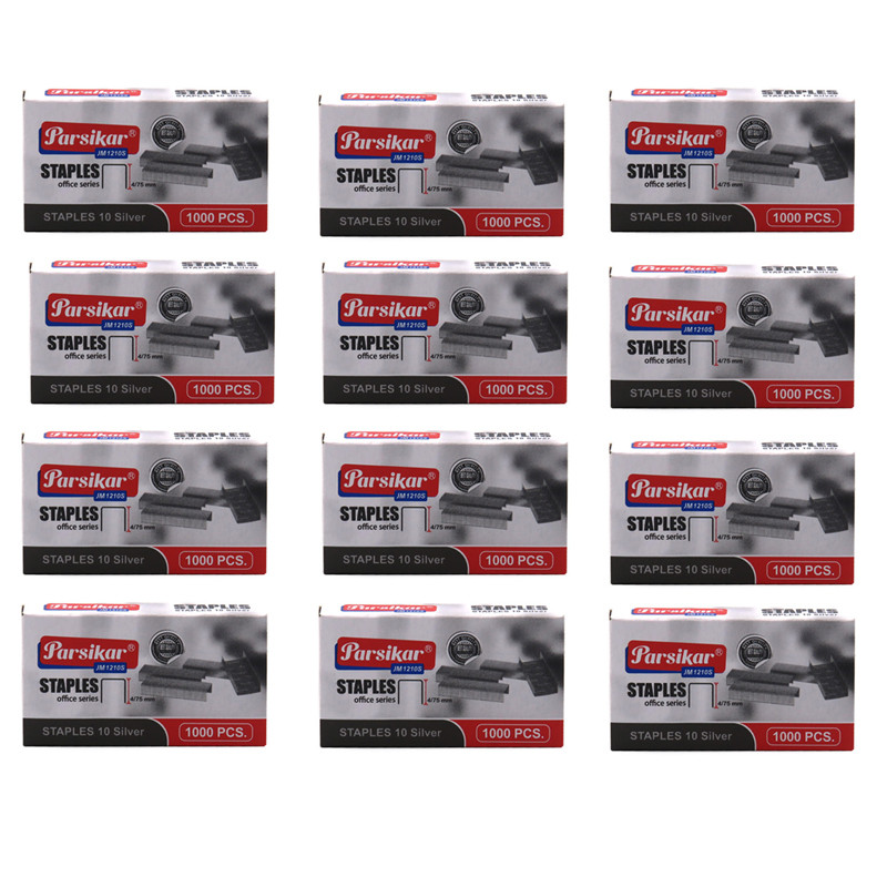 سوزن منگنه پارسیکار کد Jm1210s سایز 10 بسته 12000 عددی