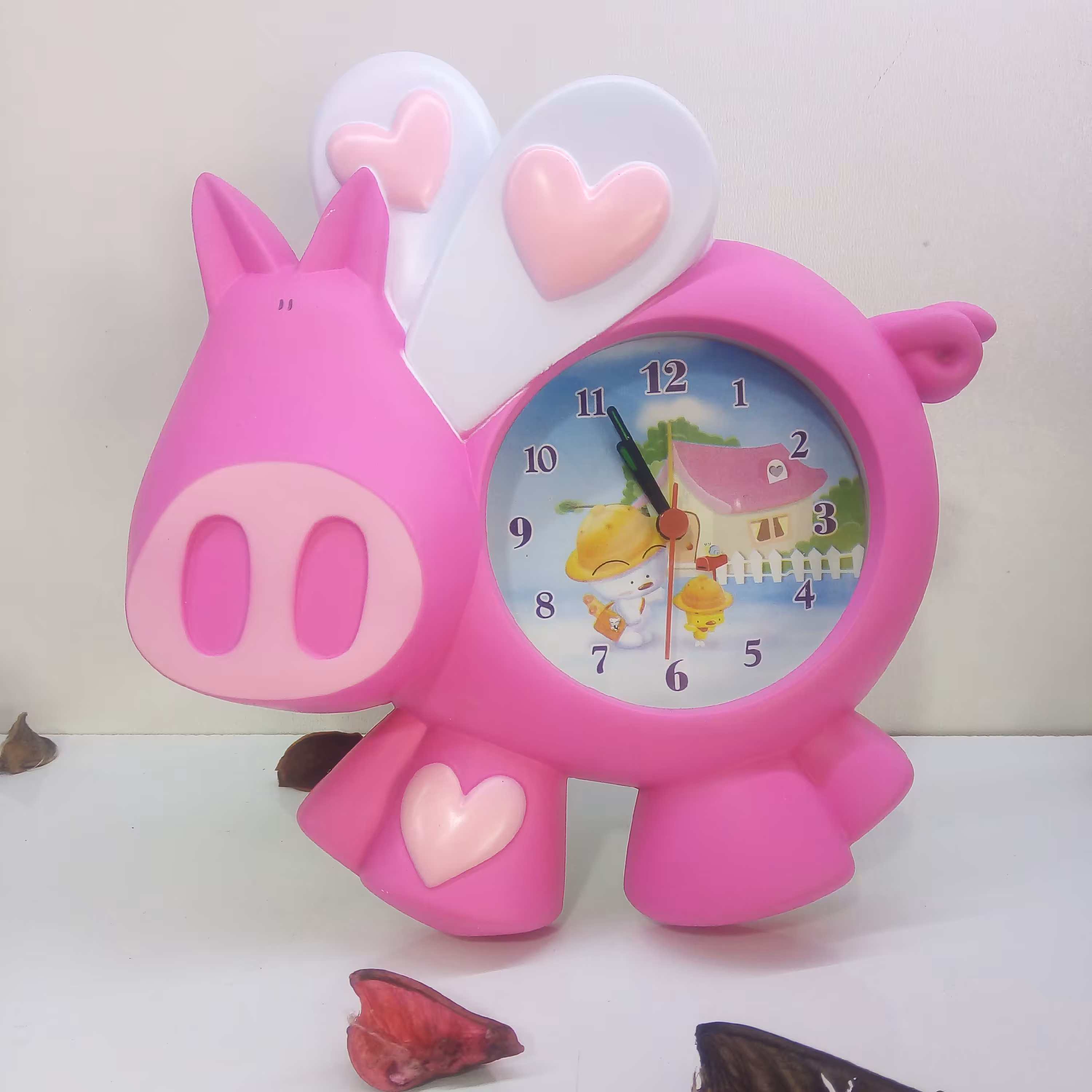 ساعت  زنگ دار(رومیزی) طرح خوک