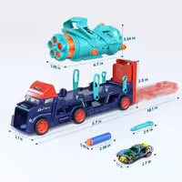 تفنگ تیر ابری و شوتی به همراه ماشین فلزی