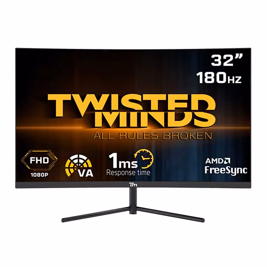 قیمت و خرید مانیتور خمیده گیمینگ 32 اینچ تویستد مایندز مدل TM32CFHD180VA | یاس ارتباط