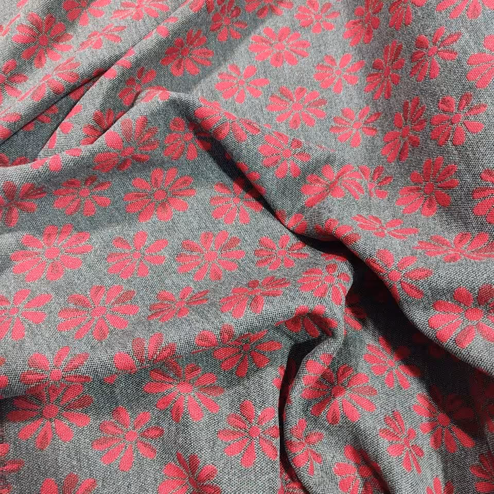 پارچه کشمیر دورو ترک طرح گلدار جدید