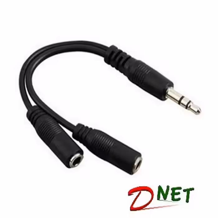 کابل 1 به 2 هدفون کوتاه