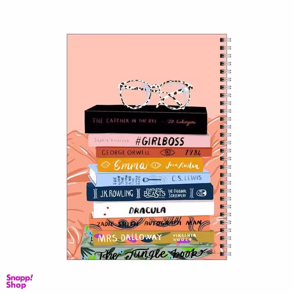 دفتر مشق 80 برگ بامبیلیپ طرح کتاب و عینک کد 4987119