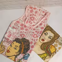 پیش بند آشپزخانه طرح مادام کوکو