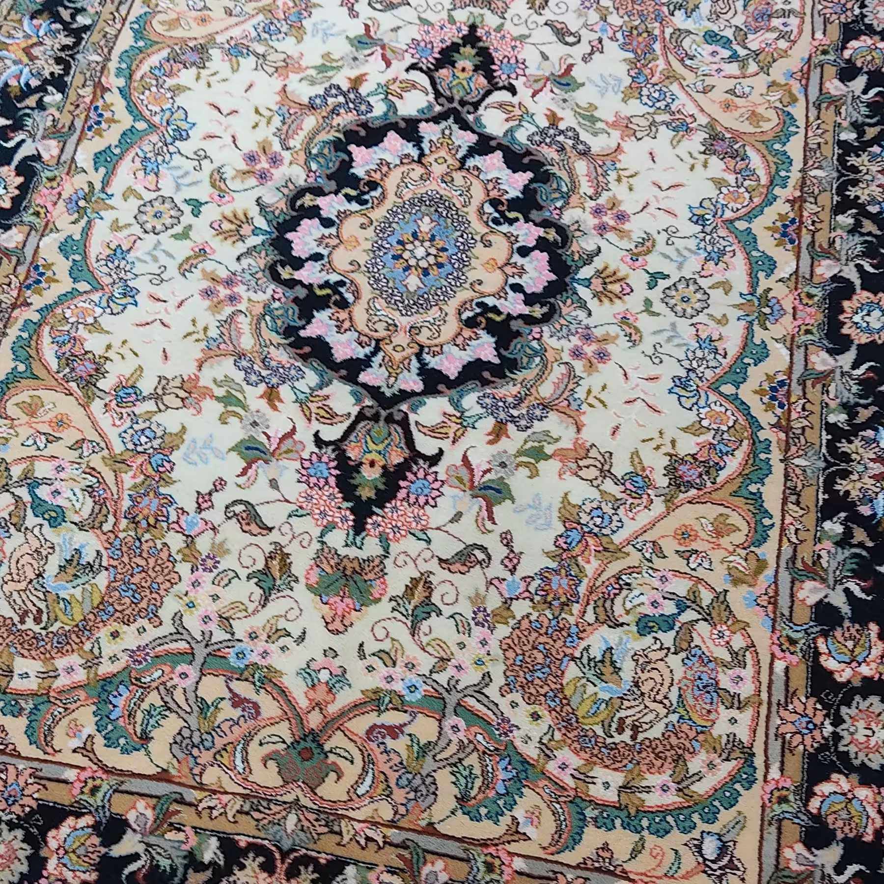 فرش دستبافت جفت قالیچه موج مهر