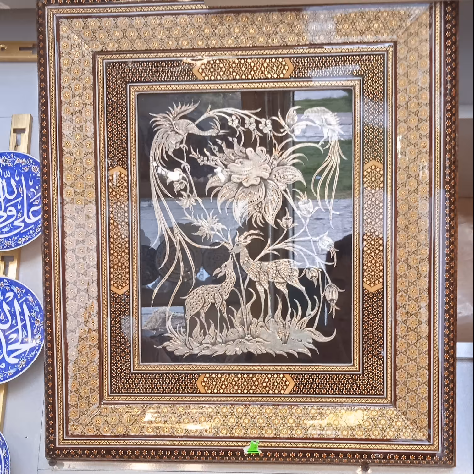 تابلو قلمزنی تمام خاتم 