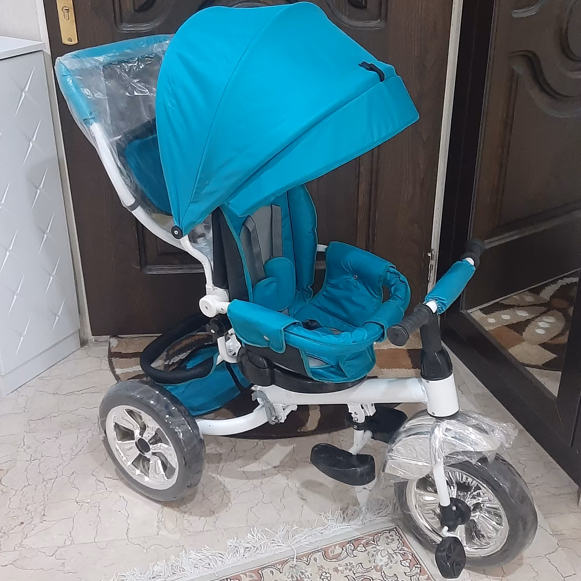 سه چرخه اکبند تاشو طرح فلامینگو  در رنگ های زرد ابی قرمز صورتی سورمه ای زرشکی طوسی 
