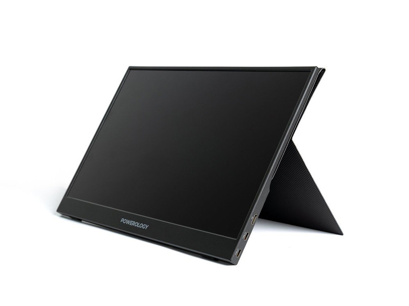 مانیتور قابل حمل 15.6 اینچ دارای بلندگو پاورولوژی Powerology Portable Monitor Ultra-Slim Full HD 15.6