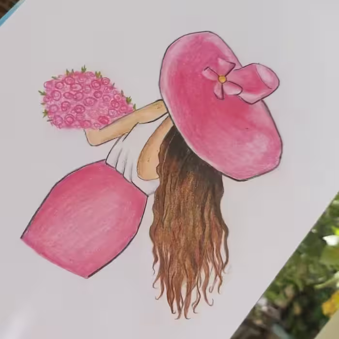 تابلو طرح پینک مدادرنگی
