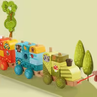 قطار مونته سوری چوبی 29 تکه کد 911133