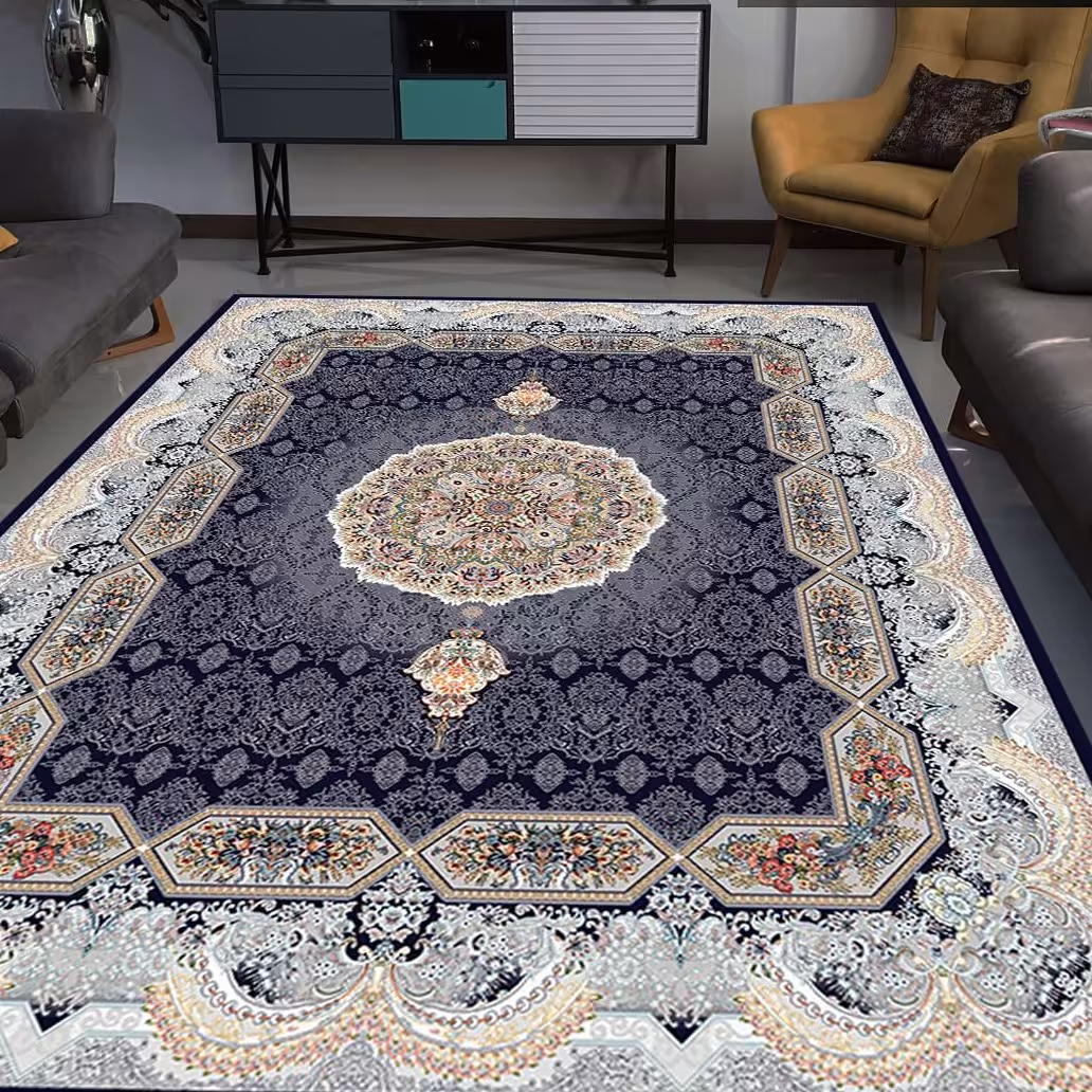 کاور فرش و روفرشی کشدار بسیار زیبا طرح هالیدی 12 متری با بهترین کیفیت و چاپ کد 598