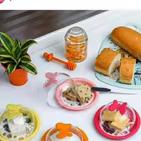 کره خوریو پنیرخوری گرد طرح پروانه فانتزی