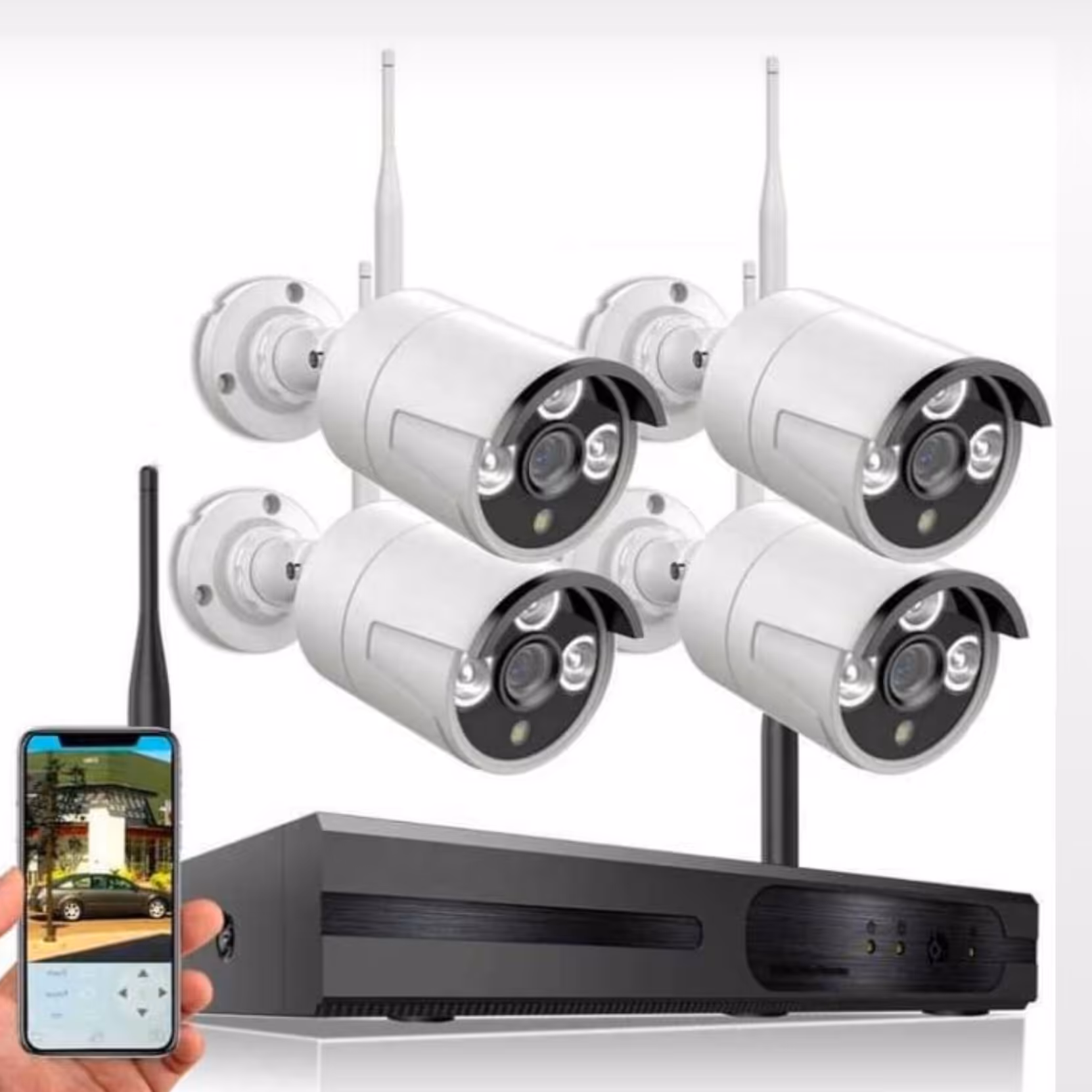 پک دوربین مداربسته 4تایی بدون نیاز به نصاب کیفیت عالی (پس کرایه)