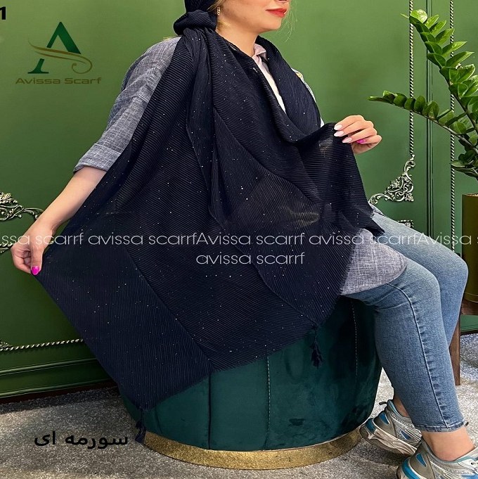 شال پلیسه شاین دار12