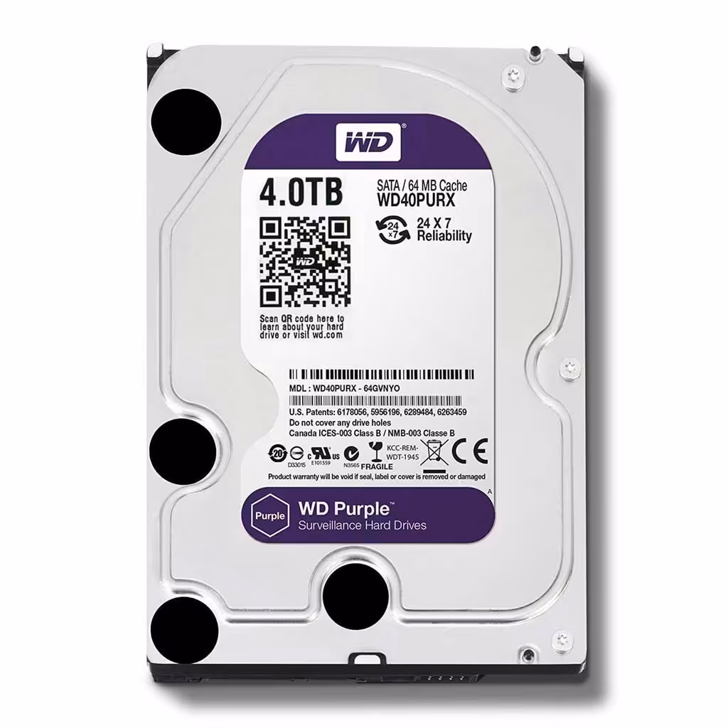 هارد 4 ترابایت وسترن بنفش ریفر شرکتی