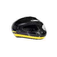 کلاه کاسکت موتورسیکلت چند رنگ ZS 3050 BE6 مشکی YELLOW JAW ایمنی باز ZEUS