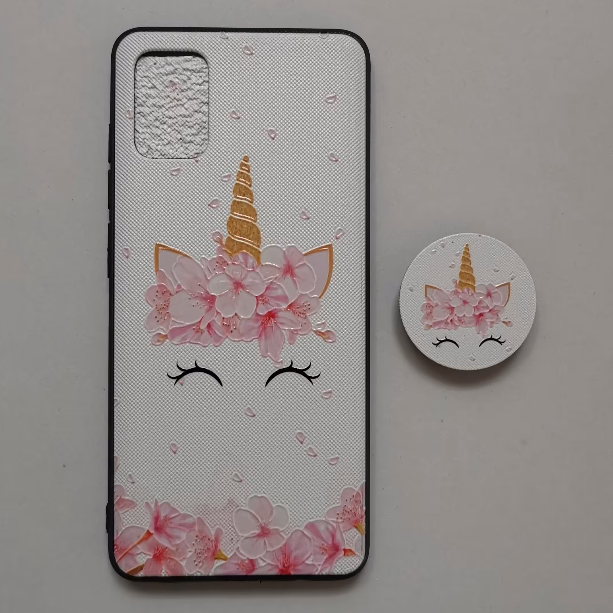 قاب طرحدار تک شاخ پاپ سوکت دار گوشی سامسونگ A51