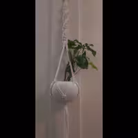 آویز گلدان مکرومه 