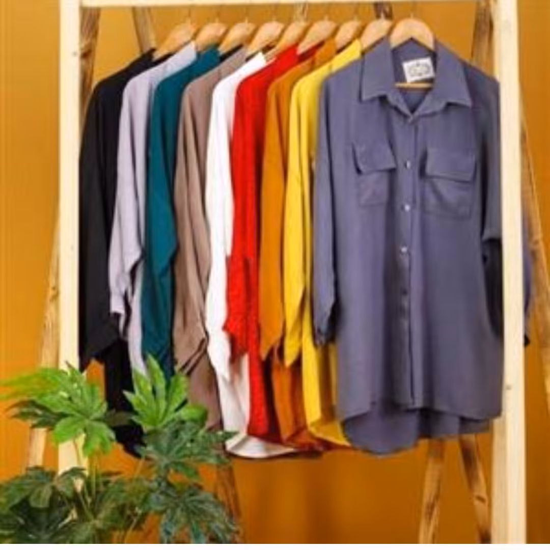 شومیز مانتویی  آستین کیمونو  ابروبادی 