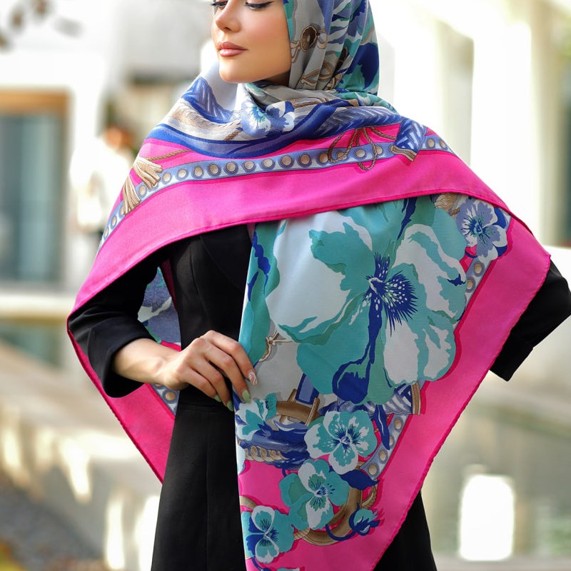 روسری کشمیر مارک دار 5 کد 374