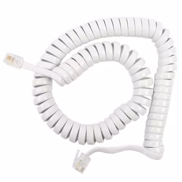 بند فنری تلفن سفید