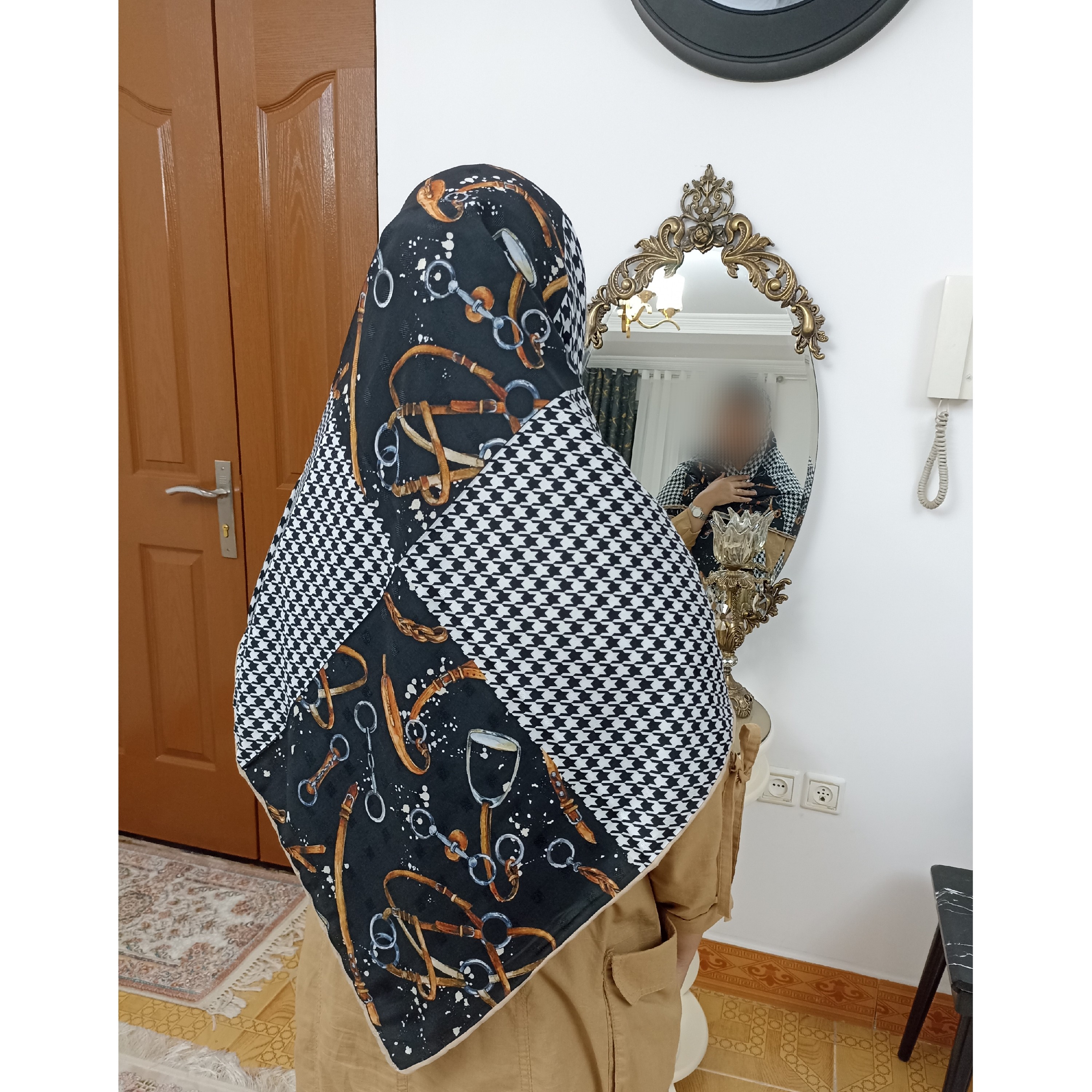 روسری نخی قواره بزرگ خنک کیفیت عالی