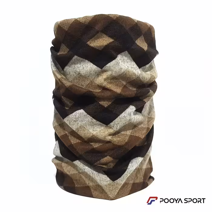 دستمال سرو گردن اسکارف Scarf نخی قهوه ای خارجی