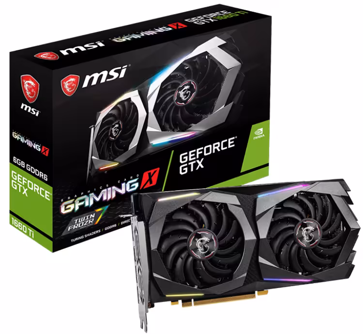 کارت گرافیک ام اس آی مدل GeForce GTX 1660 Ti GAMING X 6G با حافظه 6 گیگابایت