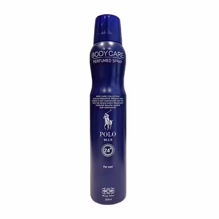 اسپری خوشبو کننده بدن مردانه بادی کر مدل Polo Blue حجم 200 میل