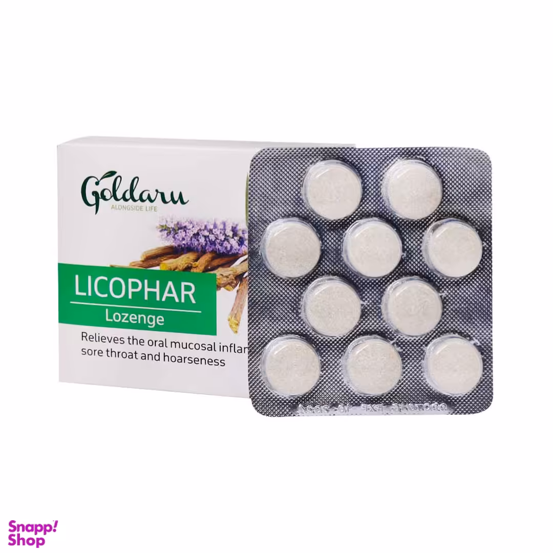 قرص مکیدنی لیکوفار گل دارو بسته 30 عددی