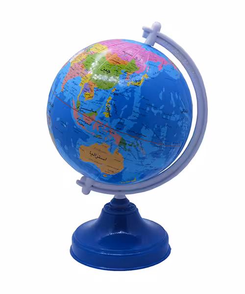 کره جغرافیایی  سایز 23  پایه فلز
