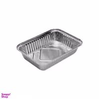 ظرف یکبار مصرف مدل آلومینیوم بسته 100 عددی رنگ خاکستری