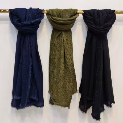 شال پلیسه دور خز وارداتی